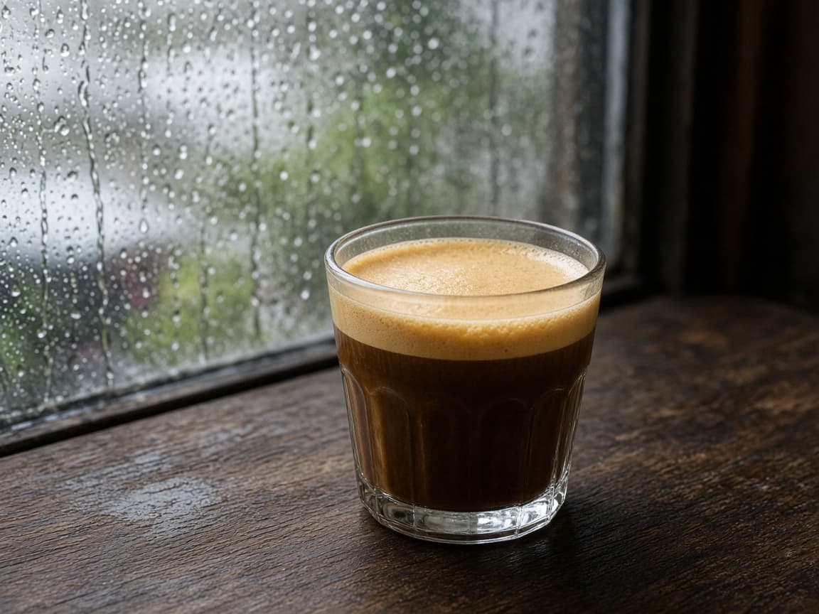 A cup of coffee in a Da Lat café